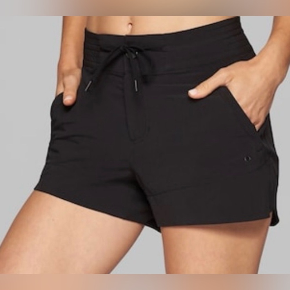 Athleta Hudson Black Board Shorts Swim Size 2